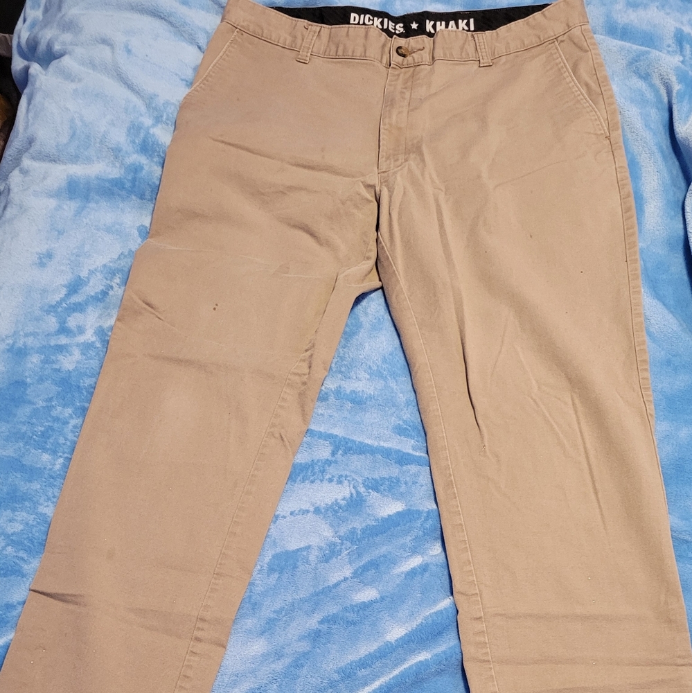 Dickies Soft Khaki Men's Casual Pants, Excellent Condition ! 36x32